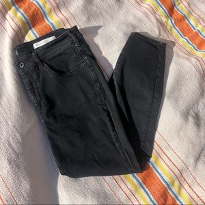 Anthropologie high rise skinny black jeans